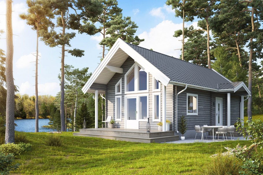 Дом из клееного бруса 100м2