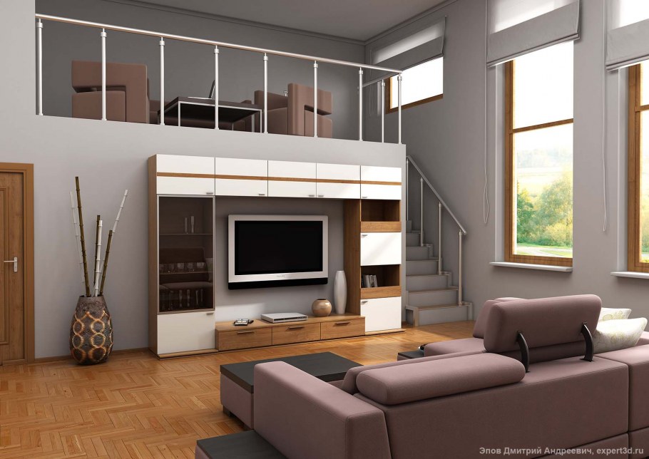 Визуализация интерьера 3дсмакс