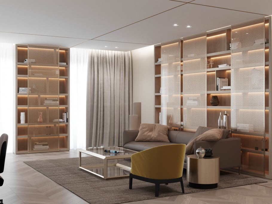 Освещение интерьера в 3d Max Vray