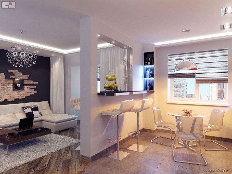 Отделка однокомнатной квартиры студии