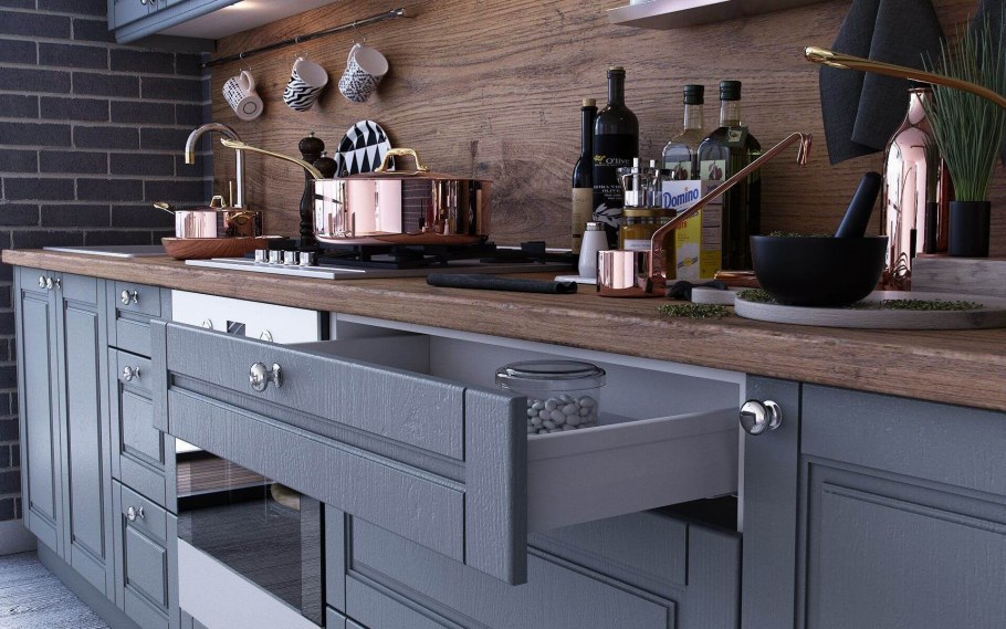 Кухня Мокка антрацит