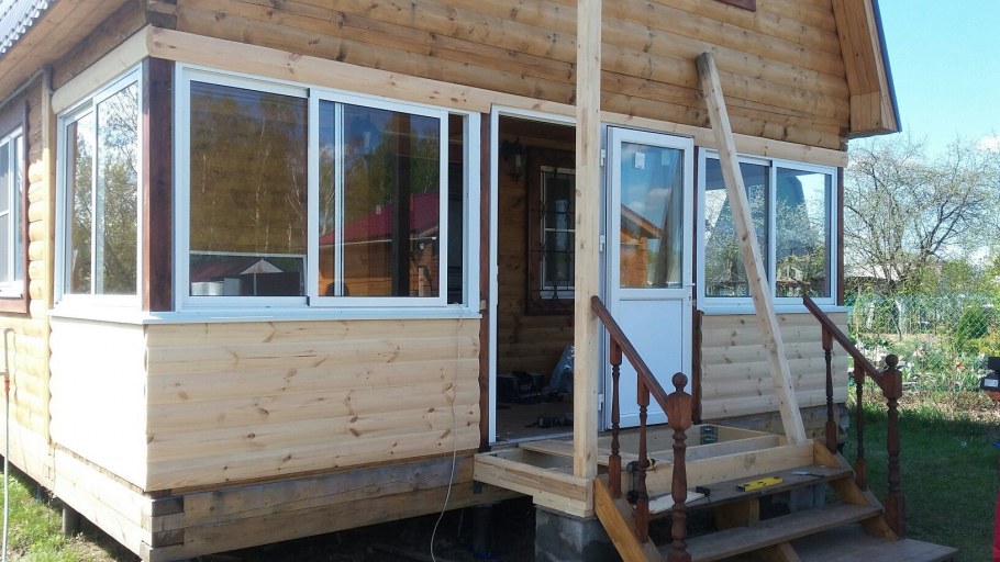 Пристрой к дому веранда