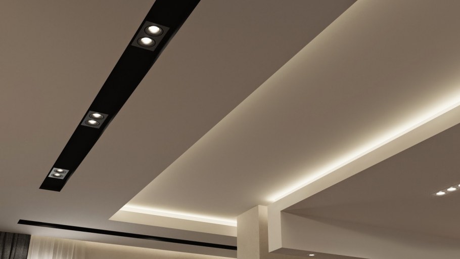 Потолочный короб с подсветкой