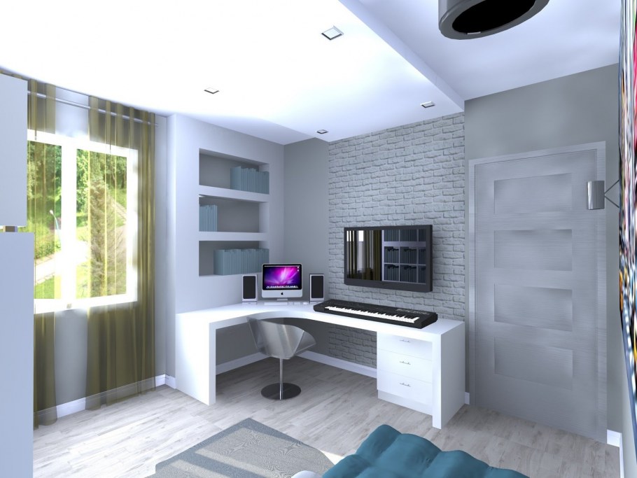 Комната молодого человека 9 кв.м