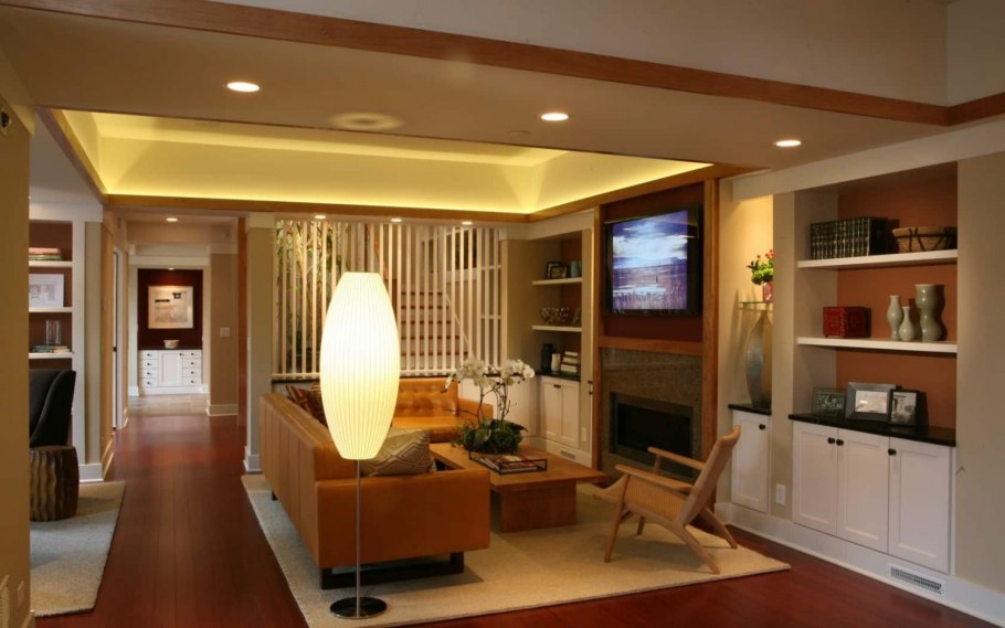 Освещение гостиной комнаты