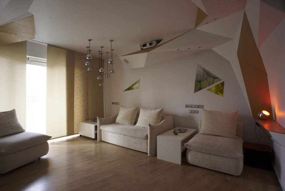 Гостиная в стиле Деконструктивизм