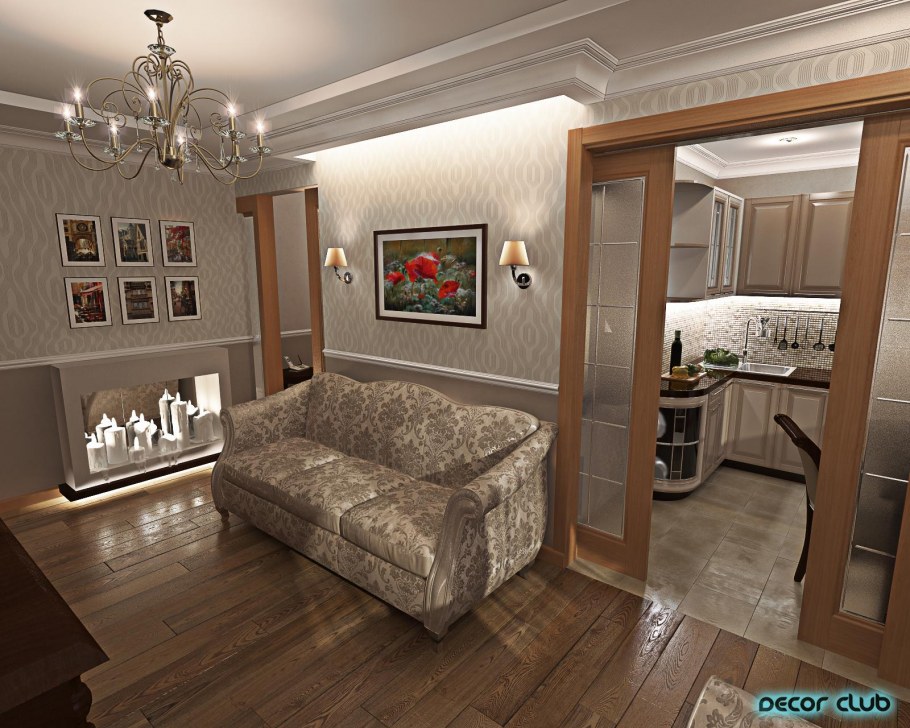 Однушка в стиле Неоклассика