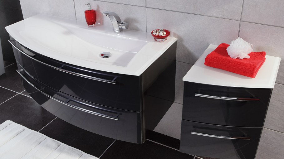 Тумба с раковиной BELBAGNO Luce 100 Bianco lucido