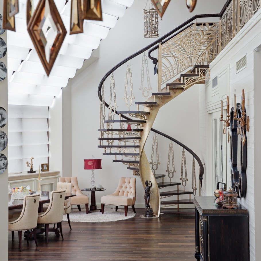 Лестница в стиле ар деко