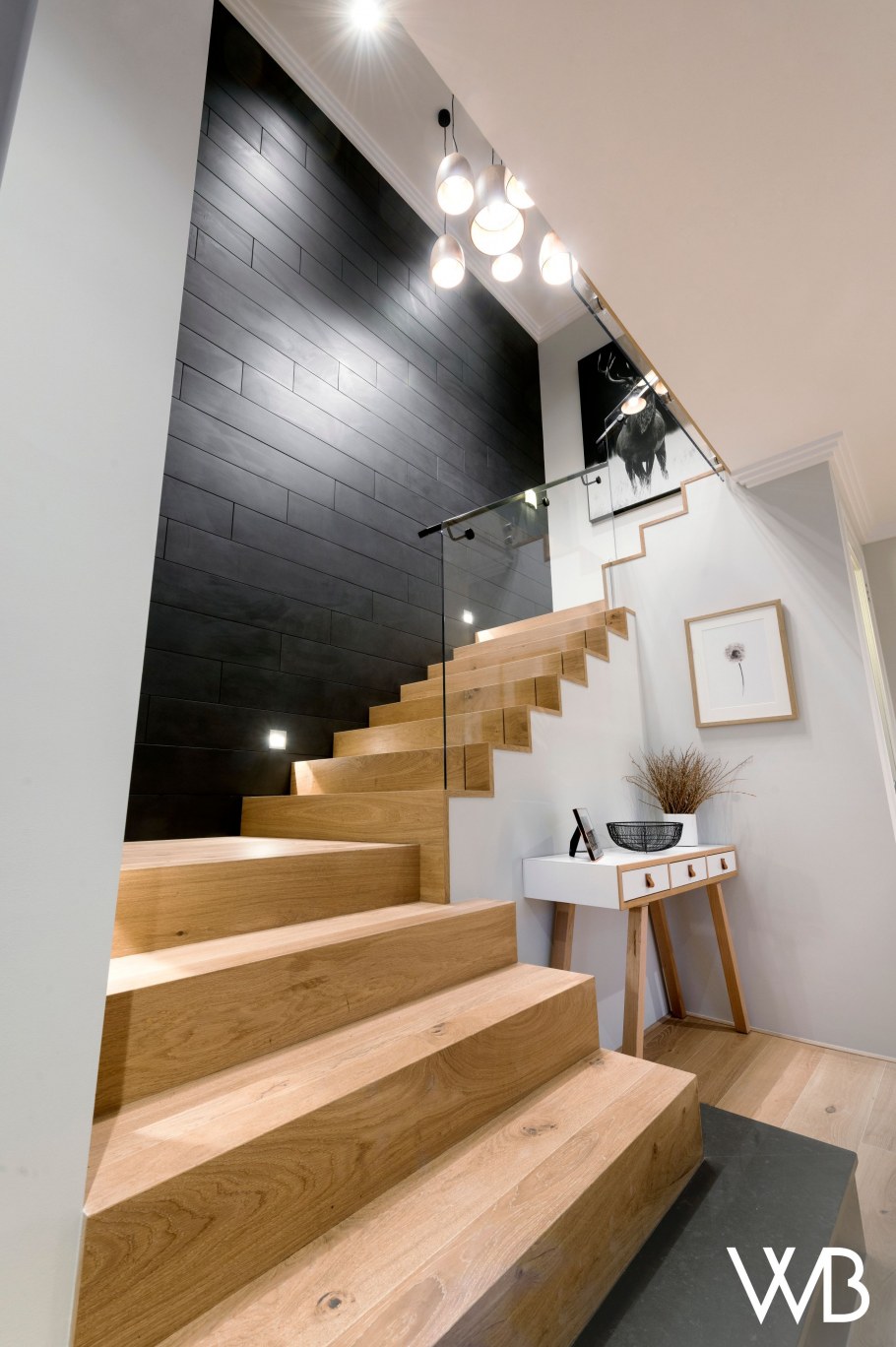 Перила лестницы в скандинавском стиле