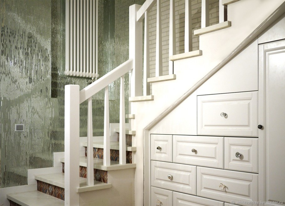 Деревянная лестница в скандинавском стиле