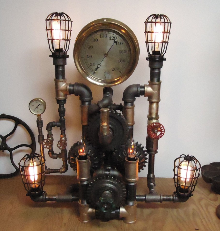 Steampunk Light, Art, лампа