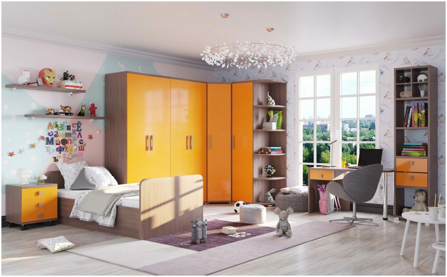 Детская Герда лазурит орех Клифтон