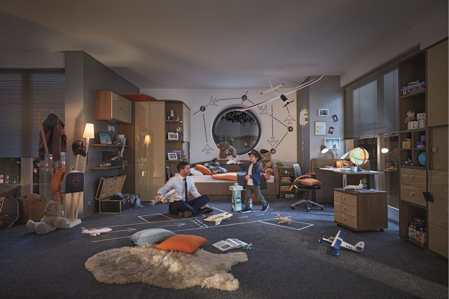 Шкаф угловой Тиана лазурит