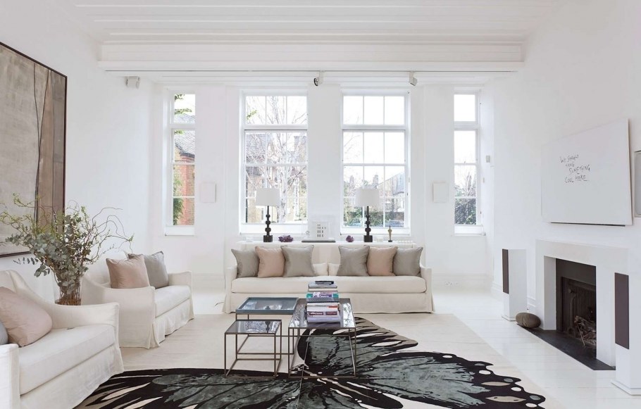 Белый интерьер в современном стиле