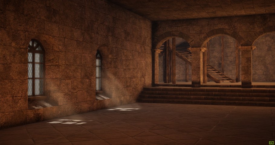 Стены замка внутри