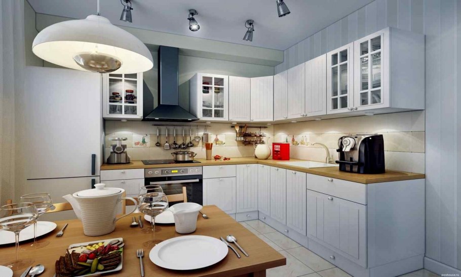 Кухня икеа белая 10 кв