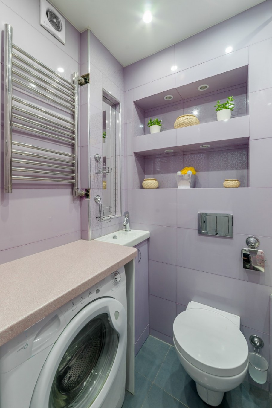 Маленькие Ванные комнаты с угловой ванной