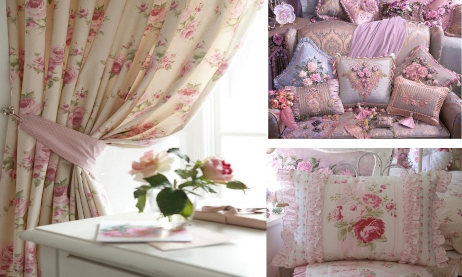 Шебби-Шик спальня в сером цвете