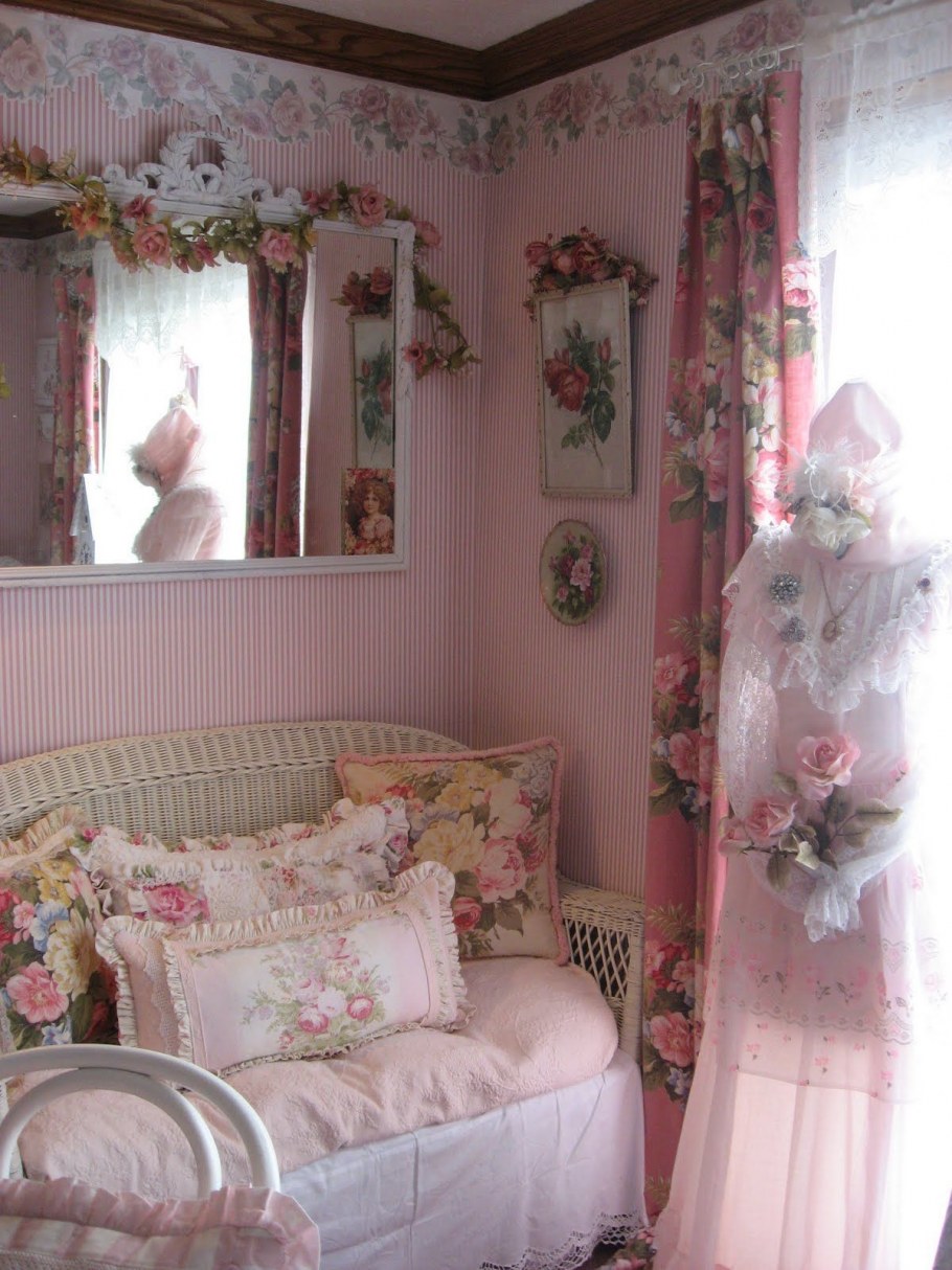 Шторы в спальню Прованс шебби Шик