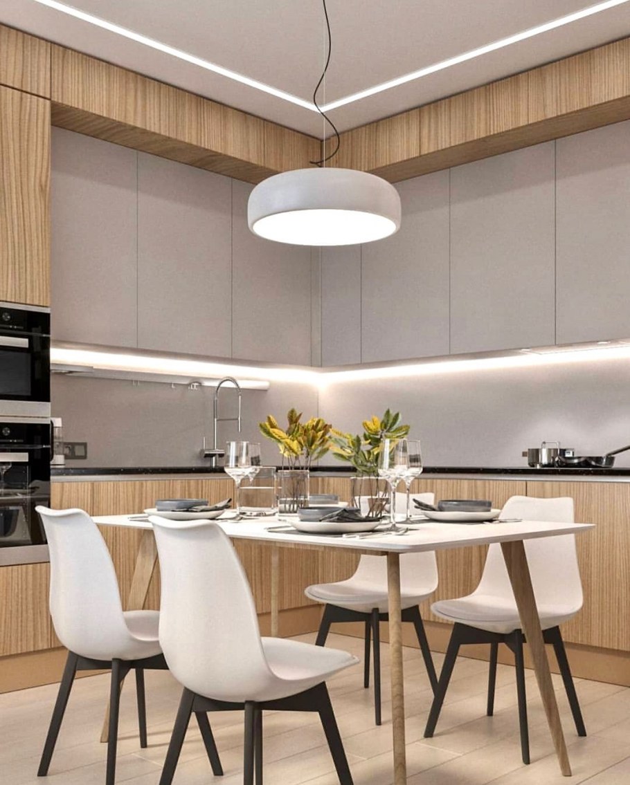 Большая кухня в квартире