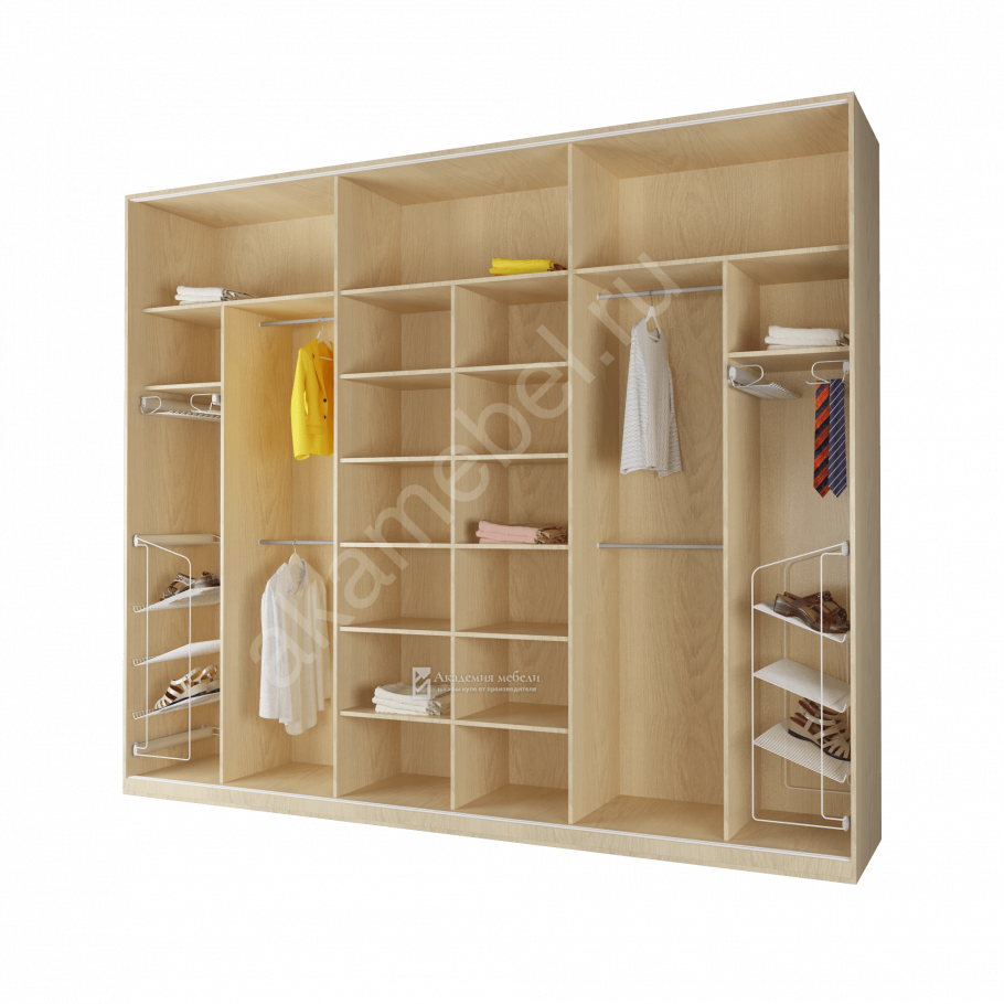 Встроенный шкаф купе 4 метра наполнение