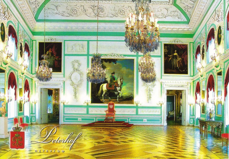 Петергоф большой дворец Тронный зал