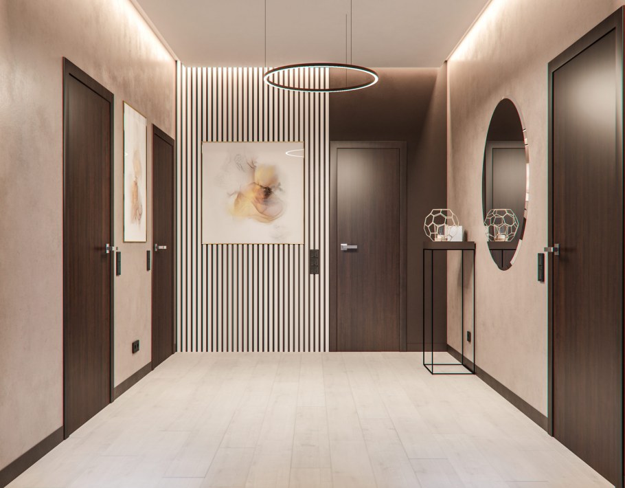 Интерьер коридора 2 этажа