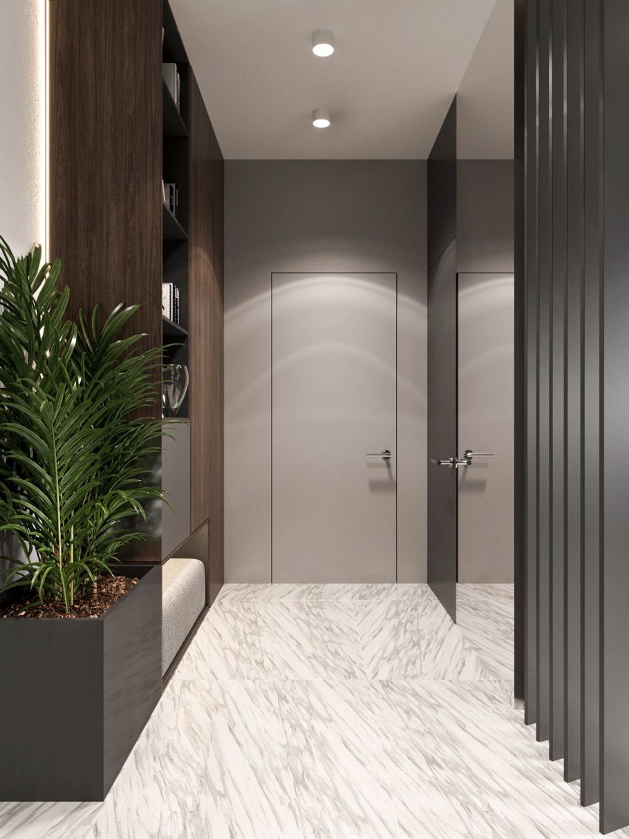 Интерьер холла в современном стиле