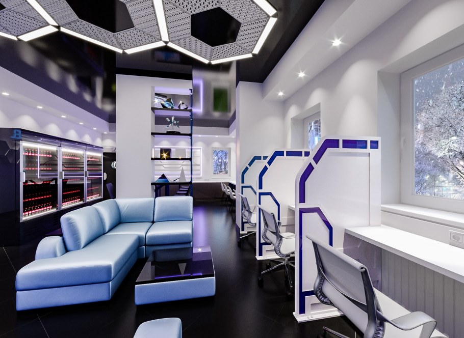 Кабинет адвоката в стиле хайтек