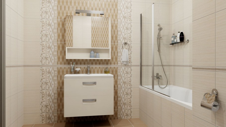 Сатти крем верх стена