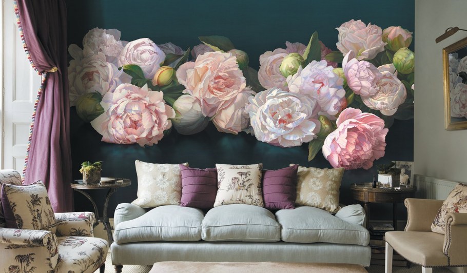 Розы в декоре интерьера