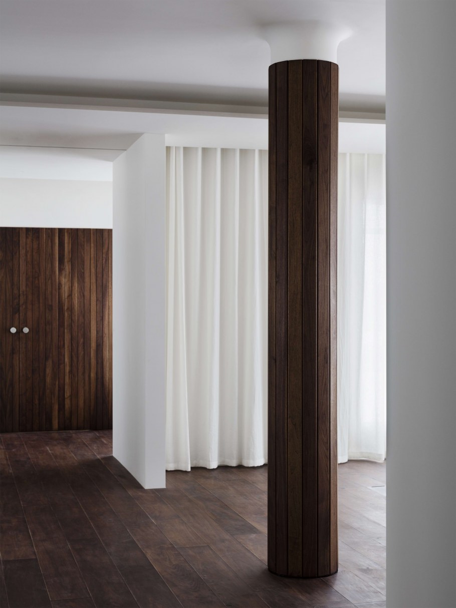 Отделка колонн лофт