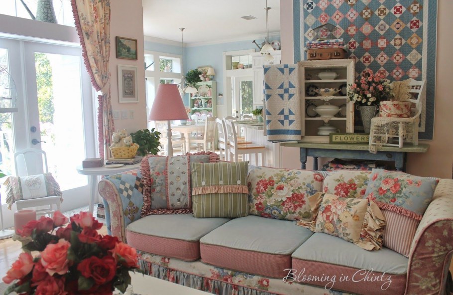 Интерьер в американском стиле шебби Шик