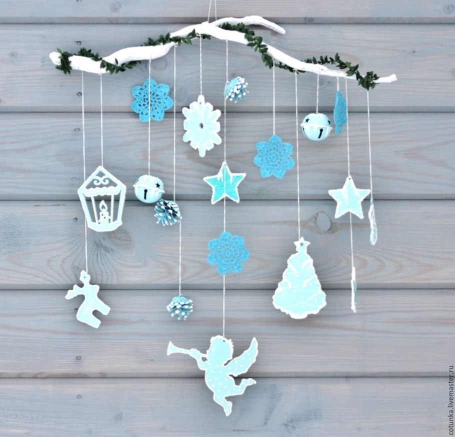 Новогодние украшения на стену