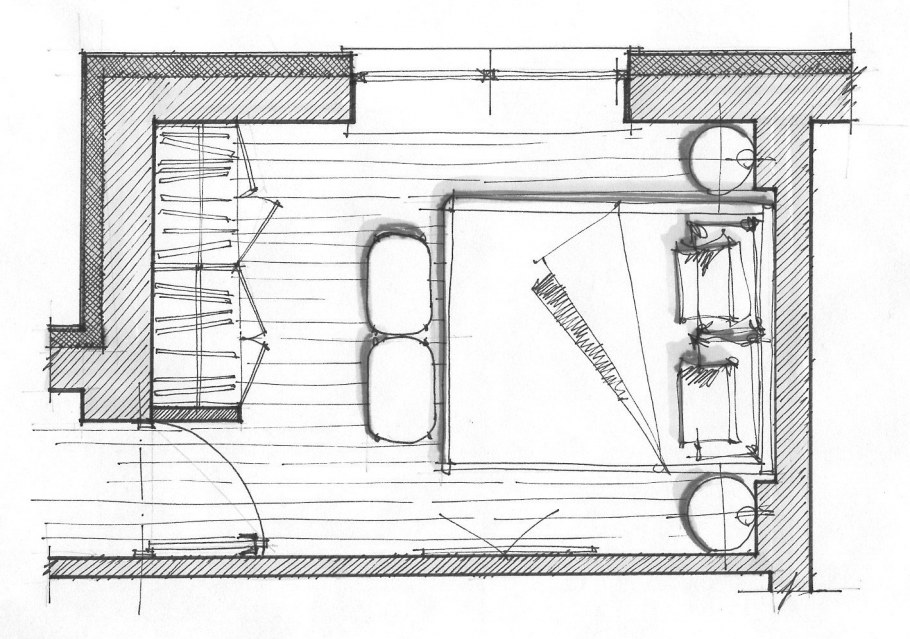 Варианты планировки мебели в спальне