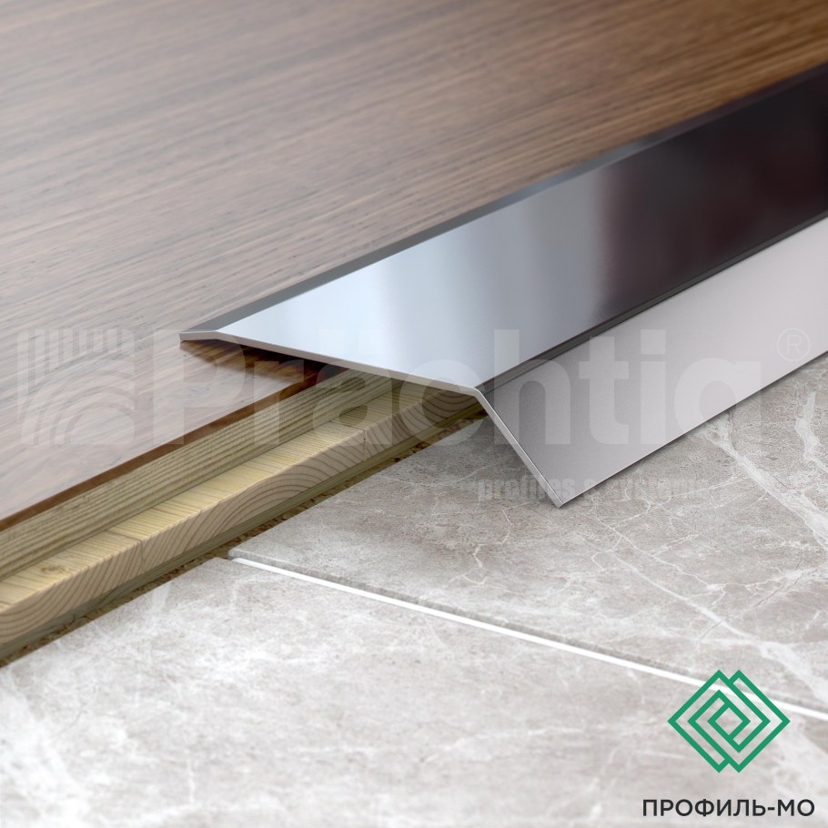 Порог-стык нержавеющая сталь 65мм