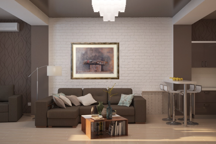 Гостиная в Молочном цвете