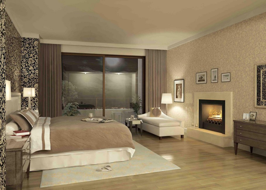 Гостиная в коричневом цвете