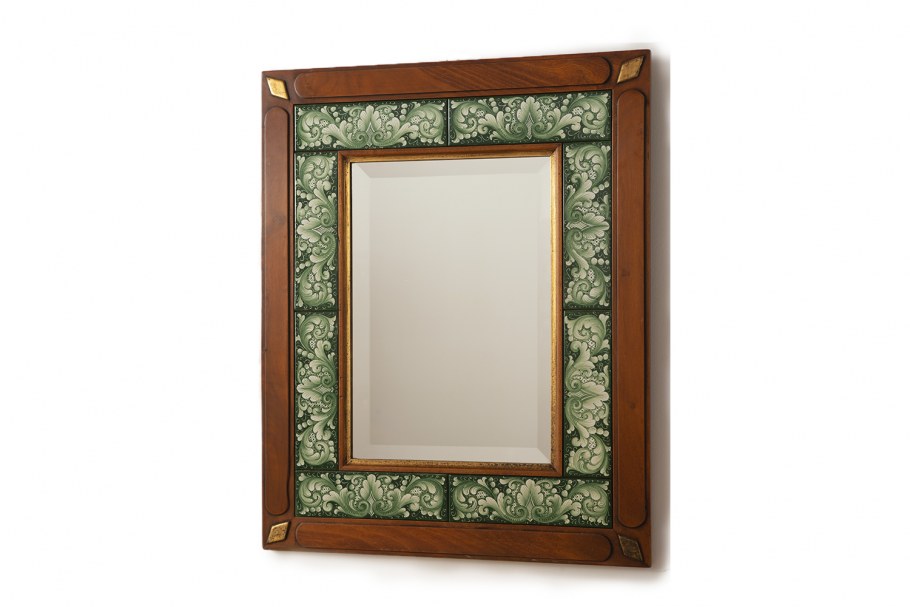 Настенное зеркало с бра "Эван"