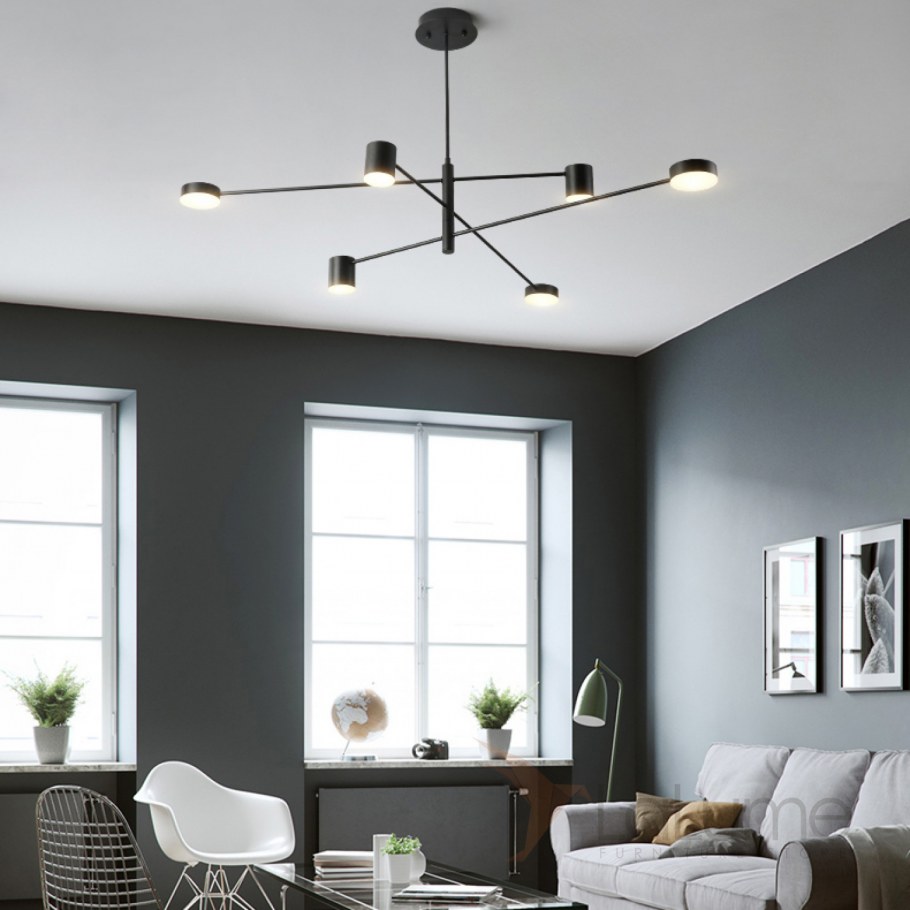 Люстра на штанге inodesign motvikt Black 41.1206