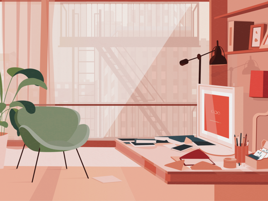 Студия в стиле эколофт