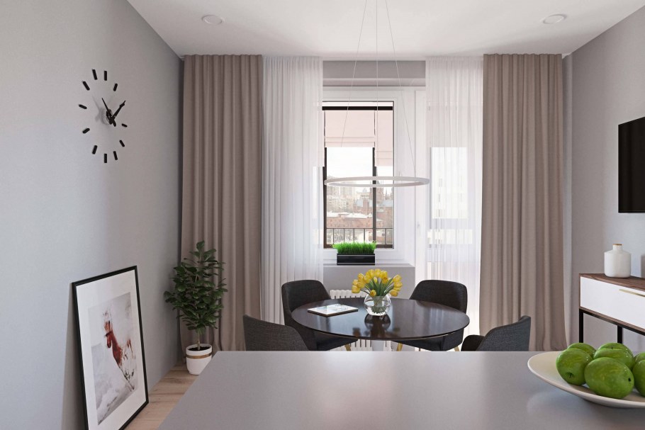 Плоский интерьер