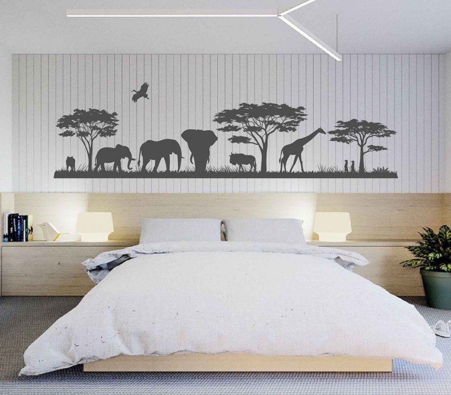 Наклейки на стену сафари