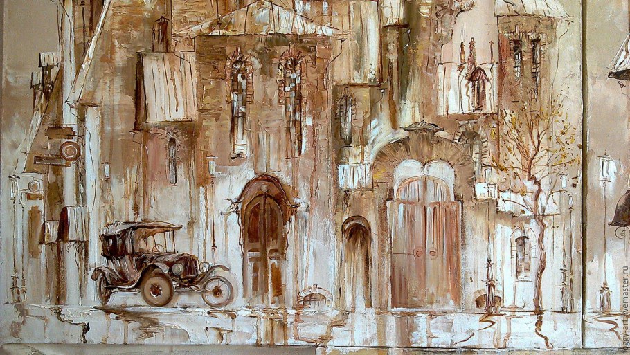 Живопись в бежевых тонах