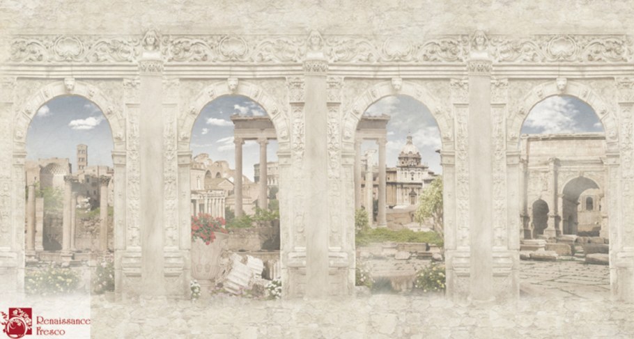 Фреска на стену горизонтальная