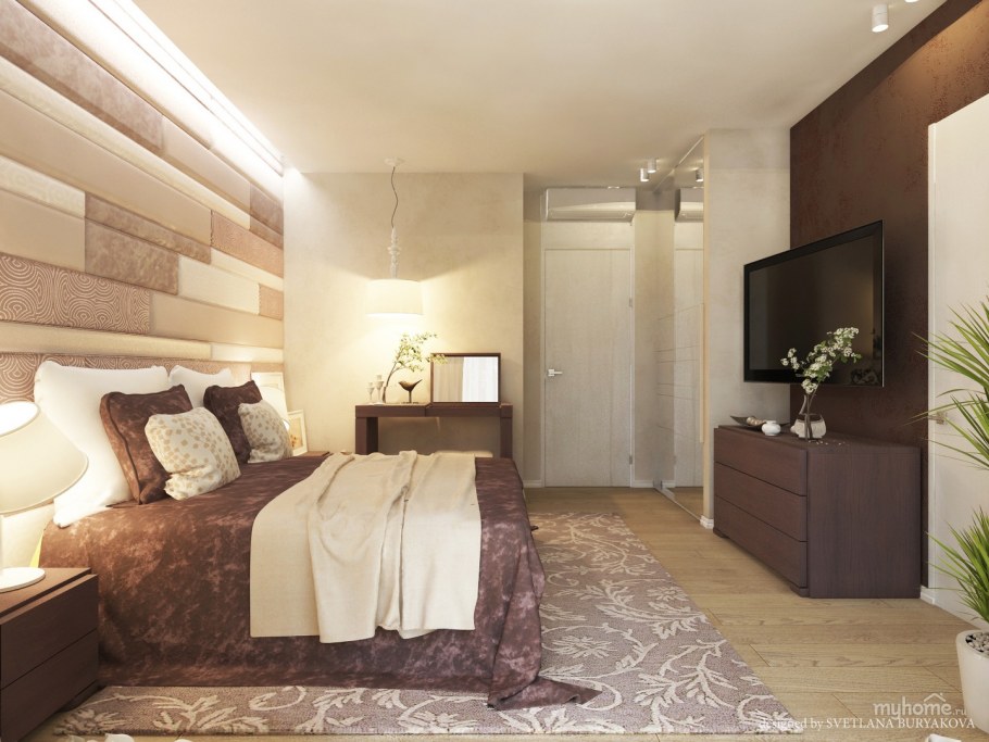 Кухня в кофейно-молочных тонах