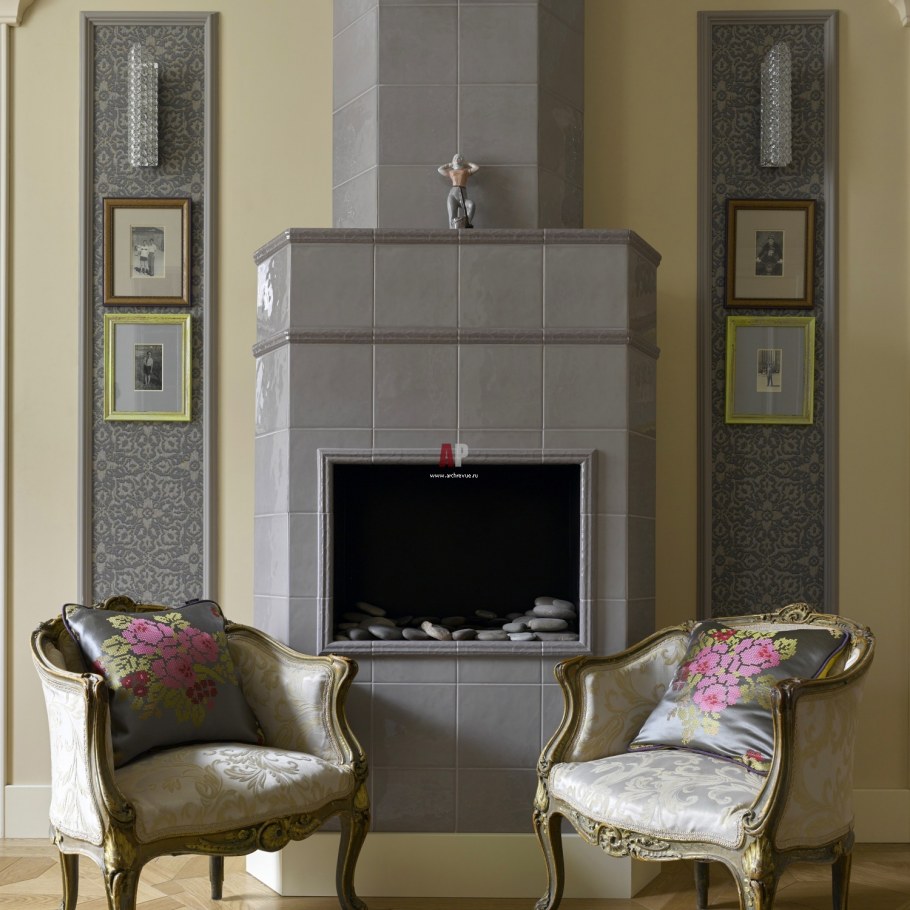 Белая гостиная Неоклассика