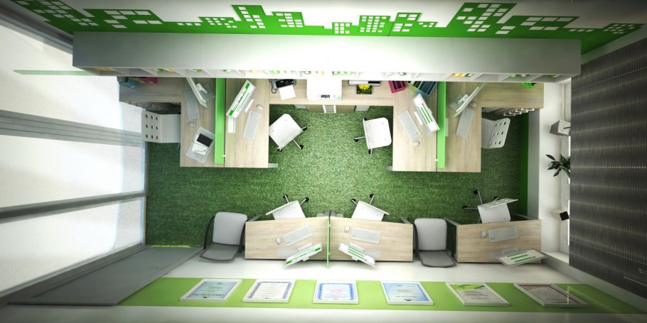 Интерьер офиса агентства недвижимости