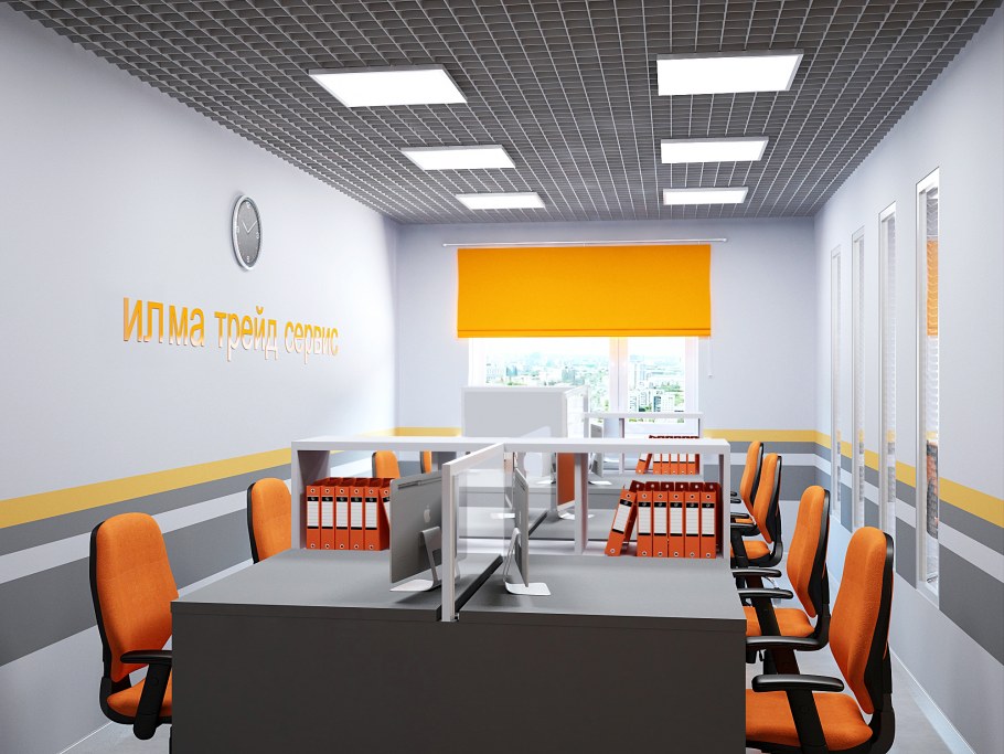 3д визуализация офиса